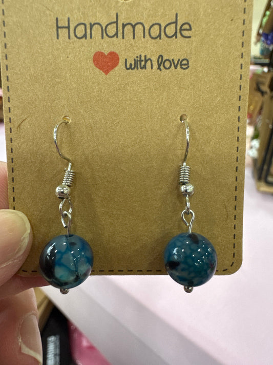 Blue Dragon Earrings