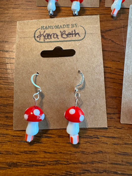 Enchanted Forest Mushroom Earrings